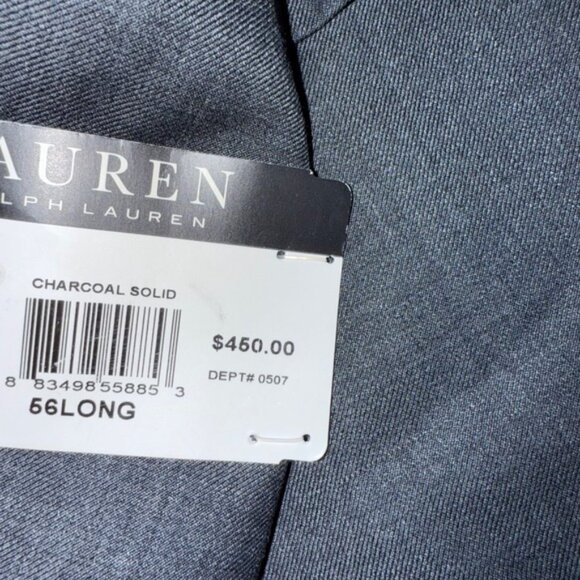 Lauren Ralph Lauren Classic Fit Flex Suit Jacket Charcoal Solid 56 Long career - Picture 4 of 9